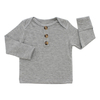 Classic Style Baby Tops Wholesale Solid Color Sleepwear Bamboo Cotton Long Sleeve T-shirt OEM Custom Design Baby Kids Clothes