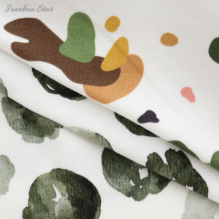 New Plant Printing Kids T Shirt Custom Design High Quality Baby Clothes Unisex Baby Short Sleeve Hoodies
