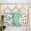 New Release Baby & Kids Girl's Suspendex Skirt Bamboo Or Cotton Knitted Kids Summer Clothing Skirt Set