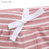 Hot Sale High Quality Comfortable Wholesale 100% Cotton New Design Strip-type Summer Sleeveless Suit Set Unisex Baby Clothes