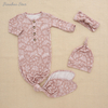 Top Sale New Arrivals Soft 100% Cotton Comfortable High Quality Fashion Cute Newborn Baby Sleeping Knitted Gown