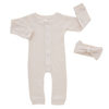 Long Sleeve Baby Jumpsuit Front Button Style High Quality Cotton Knitted Baby Romper Unisex Kids Clothes