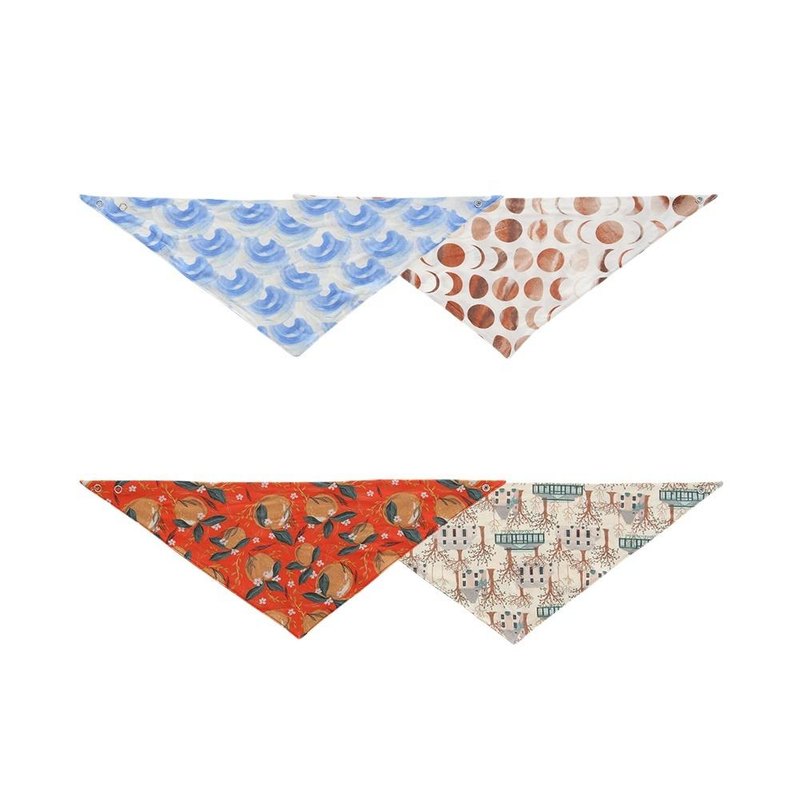 Factory Direct 100% Cotton Toddler Baby Bibs Cute Customize Hot Selling Easy Clean Cute Apron Triangular Baby Bibs
