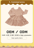 Wholesale Kids Dress Casual Party Clothing Lovely Baby Dress Autumn Long Sleeve Solid Color Fashion Baby Girl Skirt