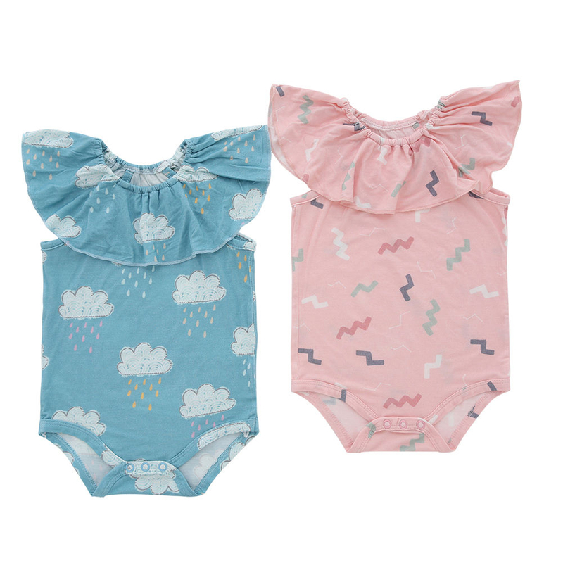 Top Quality 100% Cotton Knitted Custom Pattern Comfortable Newborn Baby Buttons Sleeveless Baby Clothes Romper