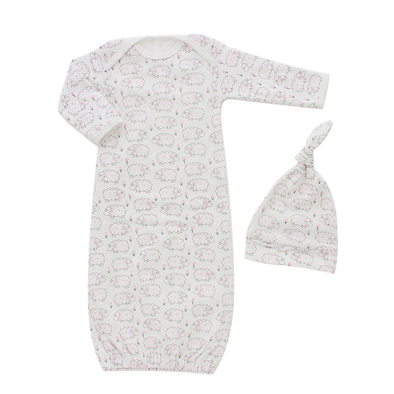 Wholesale Baby Sleeping Bag Set with Hat Long Sleeve Envelope Collar Clothing Unisex Baby Girl Boys Sleepwear Gift Set