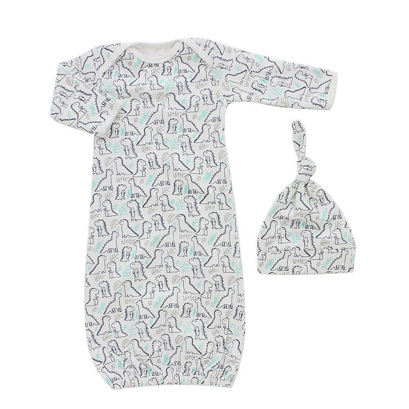 Wholesale Baby Sleeping Bag Set with Hat Long Sleeve Envelope Collar Clothing Unisex Baby Girl Boys Sleepwear Gift Set