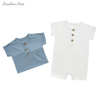 New Arrivals Wholesale High Quality Bamboo Snap Botton One-Piece Pajama Baby Boy And Girl's Rompers