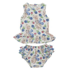 Factory Direct Baby Pajamas Set Sleeveless Sleeping Wear Bamboo Spandex Cotton Unisex Summer Two Piece Clothing