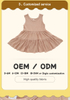 Summer Style Sleeveless Baby Dress Wholesale High Quality Bamboo Cotton Suspender Baby Girls Skirt Soft Infants Clothing