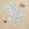New Wholesale Baby Pajamas Set Long Sleeve Sleeping Wear Bamboo Viscose Spandex Cotton Unisex Autumn Winter Two Piece Clothing