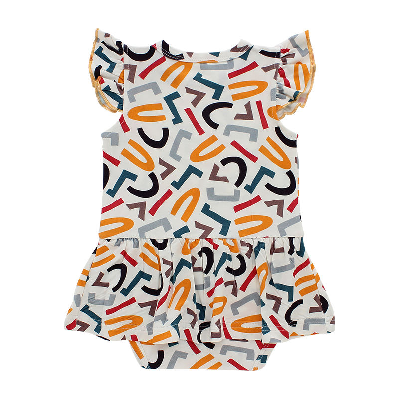 Bamboo Fabric Soft Baby Romper Sleeveless Summer Baby Clothing Wholesale Customize Sleepsuit in Digital Printing Or Solid Color