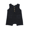 Wholesale Baby Clothes Customize Color Pattern Summer Sleeveless Suspender Button Design Girl Boys Baby Romper Set