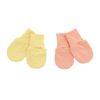Bamboo Fabric Printed & Solid Color Style Super Soft Baby Mitts Set Newborn Baby Mittens