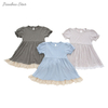 Factory New Arrivals High Quality Beautiful Ruffled Custom Wholesale Summer Style Short Sleeve Baby Dresses