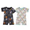 Wholesale Classic Style Romper Summer Bamboo Cotton Infants Clothing Short Sleeve Suspender Lovely Baby Clothing