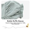 Fashionable Wholesale Infant Baby Girl Clothes Summer Bamboo Cotton Ruffle Sleeve Romper Solid Color Dress Bodysuit Clothes