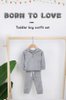 Factory Price Wholesale Baby Clothes Fashionable Baby Boy Clothes Set Autumn Boys Soft Casual Cotton Tops with Hat