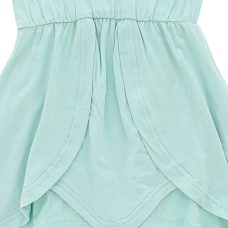 Wholesale 0-24 Months Baby Dress Casual Party Clothing Lovely Baby Dress Autumn Short Sleeve Solid Color Fashion Baby Girl Skirt