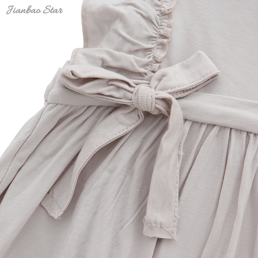 Customize Wholesale New Style Summer Color Pattern Sleeveless Lovely Suspender Baby Girls Dress Soft Infants Clothing