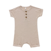 Short Sleeve Newborn Baby Romper Set With Button Style High Quality 95% Bamboo & 5% Spandex Fabric Baby Summer Jumpsuit