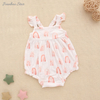 Support Customization Ins Baby Girls Suspenders Style Bamboo Cotton Sleeveless Best Summer Romper From Factory
