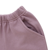 Long Sleeves Clothing Set Bamboo And Spandex Knitted Tops And Short 2PCS Clothing Sets With Opening Button Design