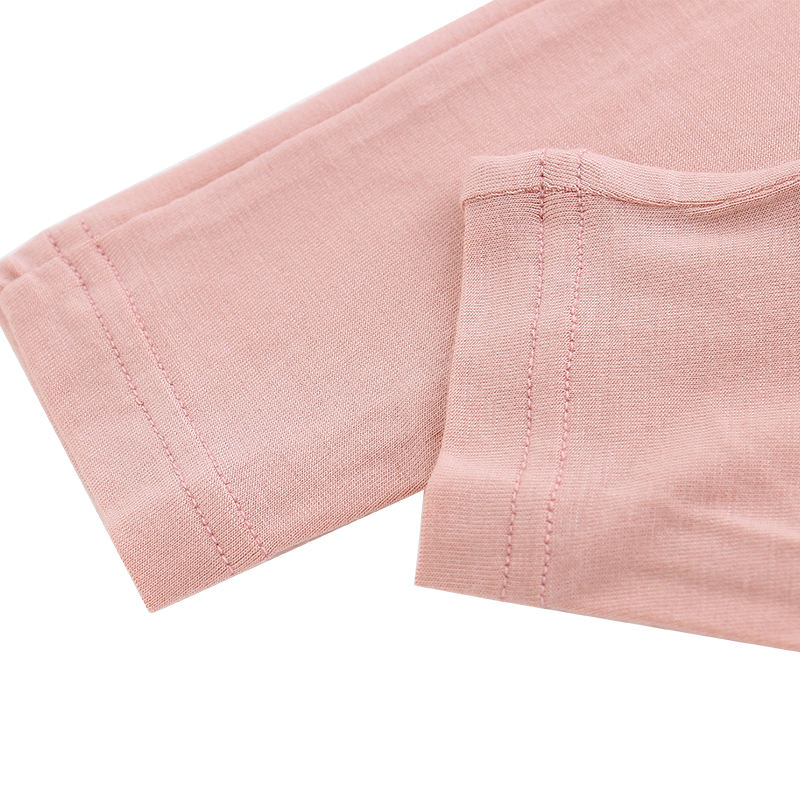 New Hot Selling Toddler Girls Kids Triple Ruffle Pants Pink Customize Color Bamboo Spandex Blend Baby Little Children Pants
