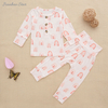 New Wholesale Baby Pajamas Set Long Sleeve Sleeping Wear Bamboo Viscose Spandex Cotton Unisex Autumn Winter Two Piece Clothing