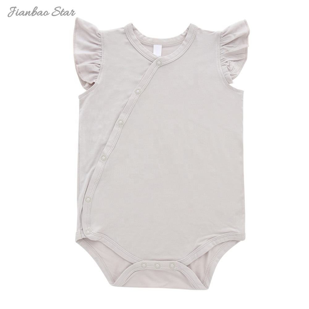 Bamboo Rayon Spandex Baby Infant Baby Clothes Jumpsuit Romper