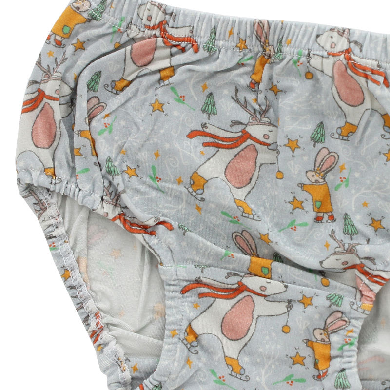 Hot Selling Baby Underwear Custom Print Bamboo Spandex Cotton Fabric Baby Girl Classic Design Kids Clothing