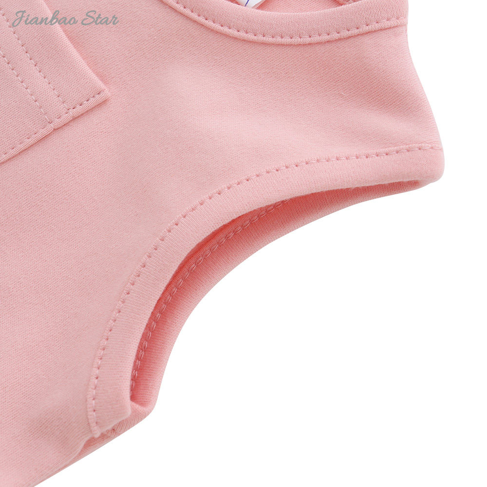 Factory Hot Sale High Quality Ruffled 100% Cotton Knitted Wholesale Buttons Sleeveless New Born Baby Rompers