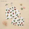 New Release Baby & Kids Girl's Suspendex Skirt Bamboo Or Cotton Knitted Kids Summer Clothing Skirt Set