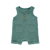 New Design Top Sale 100% Cotton Fashion Comfortable Pocket Buttons Sleeveless Unisex Newborn Baby Clothes Baby Rompers