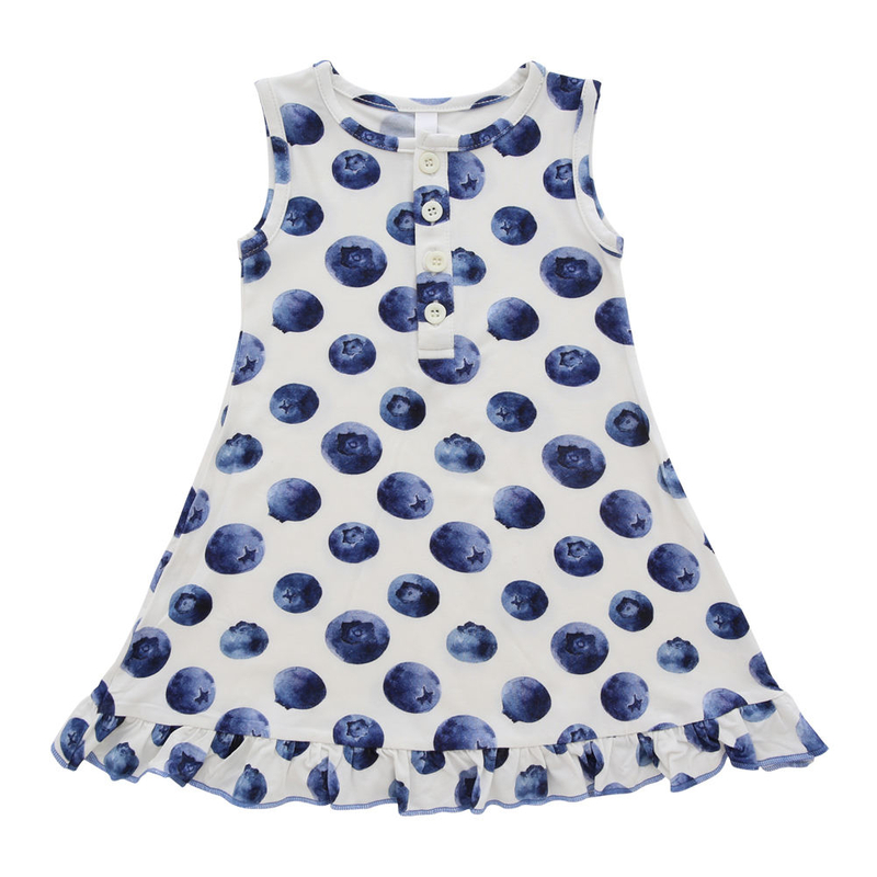 Summer Sweet And Lovely Baby Girls Dress OEM Printed Design Sleeveless Kids Dress Multi-Color Floral Style Clothing
