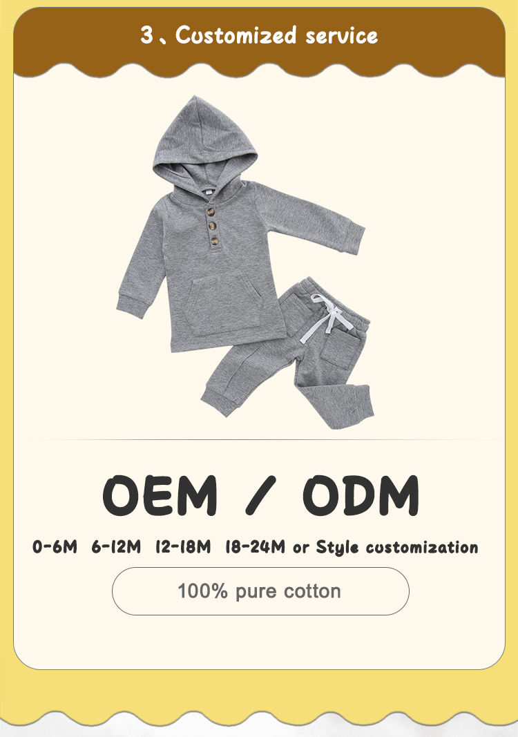 Factory Price Wholesale Baby Clothes Fashionable Baby Boy Clothes Set Autumn Boys Soft Casual Cotton Tops with Hat