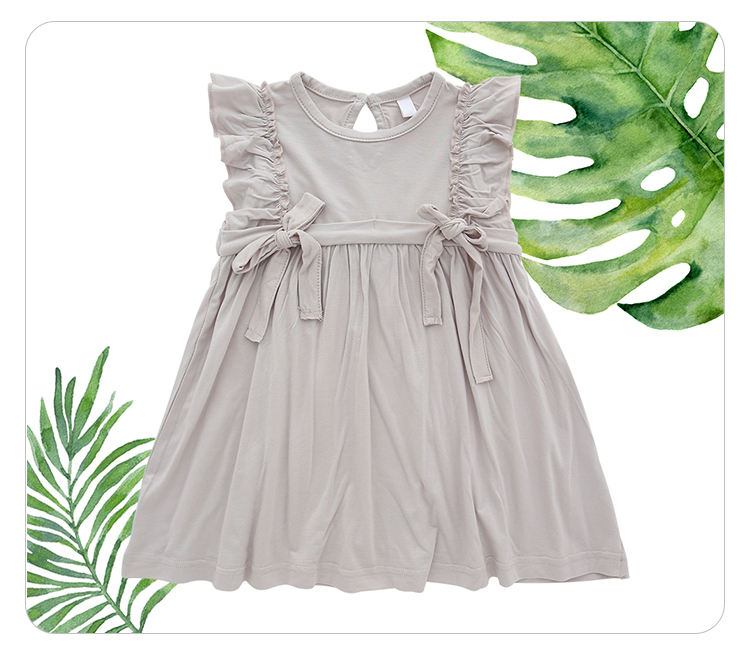 Customize Wholesale New Style Summer Color Pattern Sleeveless Lovely Suspender Baby Girls Dress Soft Infants Clothing
