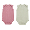 Hot Sale High Quality 100% Cotton Knitted Custom Wholesale Buttons Sleeveless New Born Unisex Baby Rompers