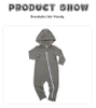 Infants Body Suit Zipper Jumpsuits Bamboo Spandex Cotton Long Sleeve Lovely Baby Rompers in Solid Colors