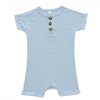 Short Sleeve Newborn Baby Romper Set With Button Style High Quality 95% Bamboo & 5% Spandex Fabric Baby Summer Jumpsuit