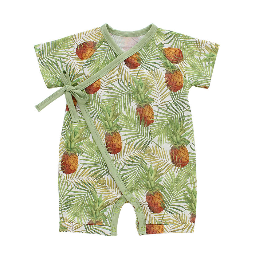 Wholesale Short Sleeve Baby Romper Bamboo Cotton Knitted Fabric Comfortable Baby Clothing Unisex Summer Style Baby Clothes