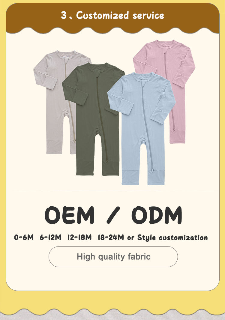 Classic Solid Color Design Suspender Bamboo Cotton Long Sleeve Lovely Baby Rompers Autumn Infants Body Suit Zipper Jumpsuits