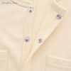 New Design 100% Cotton Custom Solid Color Long Sleeved Pocked Pajamas Buttons New Born Baby Romper Baby Clothing