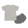 Baby Toddler Clothes Sets 100% Cotton Knitted Short Sleeve Tops And Shorts Kids 2 Pieces Baby Summer Outfits With Pockets Design
