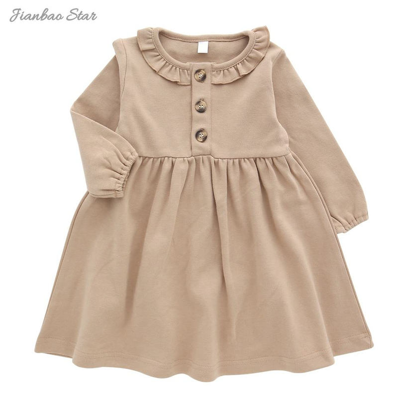 Baby And Kids Boutique Cotton Bamboo Viscose Baby Winter Girl Dresses Kids Girl Dresses Toddler Girl Clothes