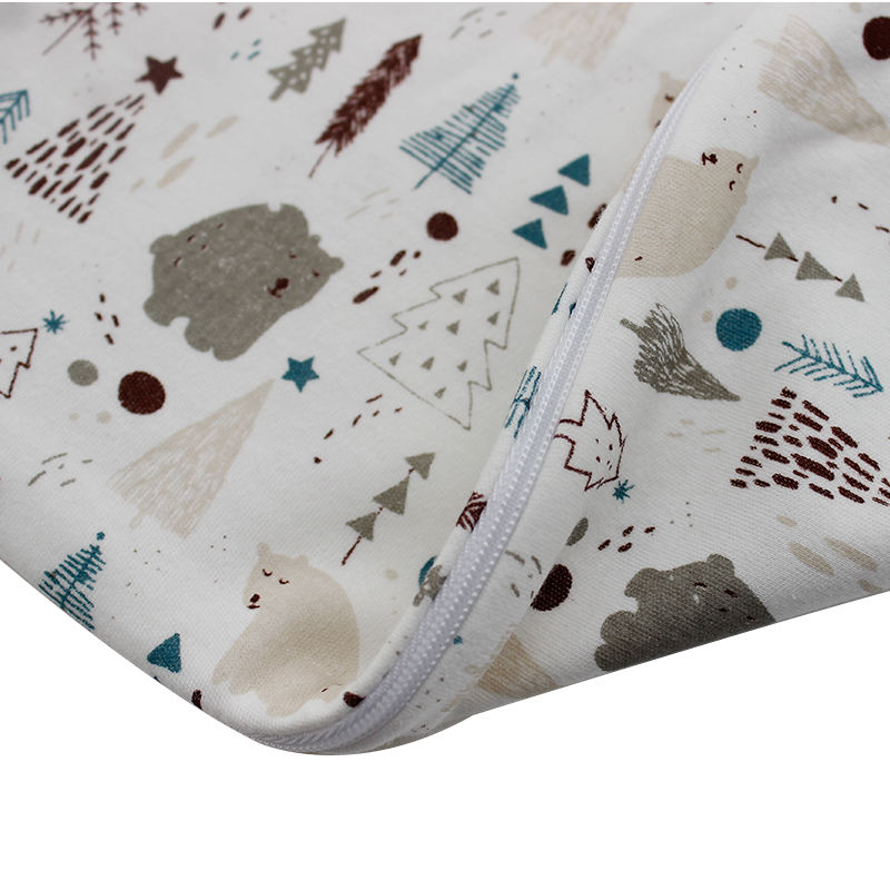 Wholesale Newborn Toddler Baby Sleeping Bag Printed Patterns Baby Clothing Customize Unisex Baby Romper Set with Zipper