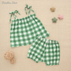 New Release Baby & Kids Girl's Suspendex Skirt Bamboo Or Cotton Knitted Kids Summer Clothing Skirt Set