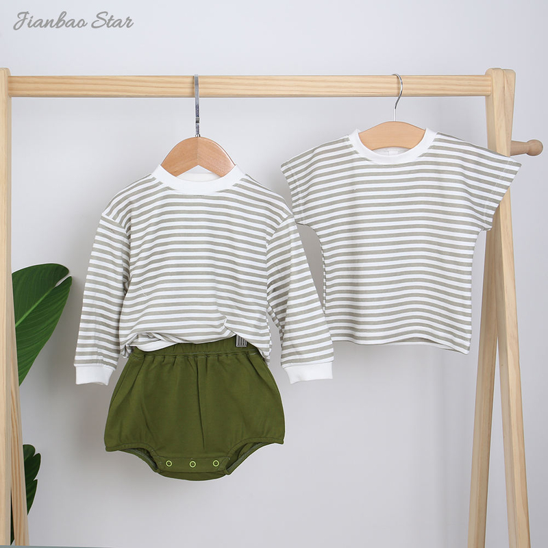 New Arrivals Wholesale High Quality Comfortable buttons long sleeve baby clothing set baby romper