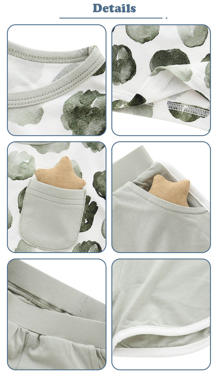 Top Sale New Design High Quality 100% Cotton Comfortable Summer Style Casual Short Sleeved Baby Suit Baby Clothes with Pocket