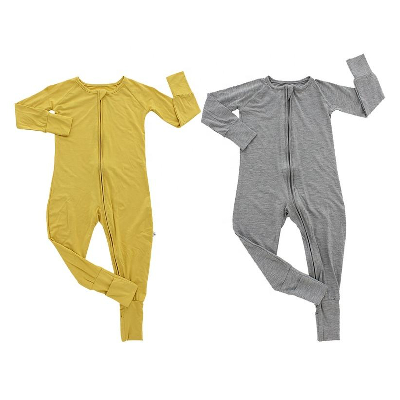 New Design Hot Sale Fashion Wholesale 100% Cotton comfortable Winter Long Sleeve Baby Zipper Rompers Baby Clothing